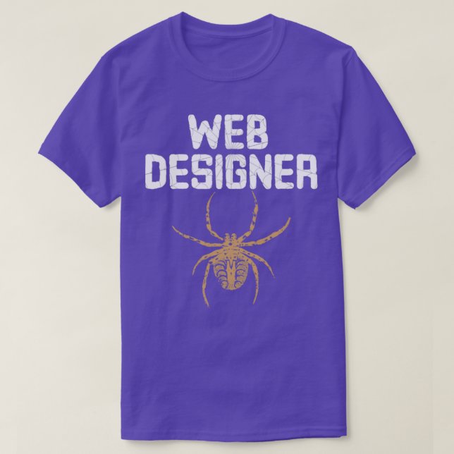 Web Designer with Spider T-Shirt (Design Front)