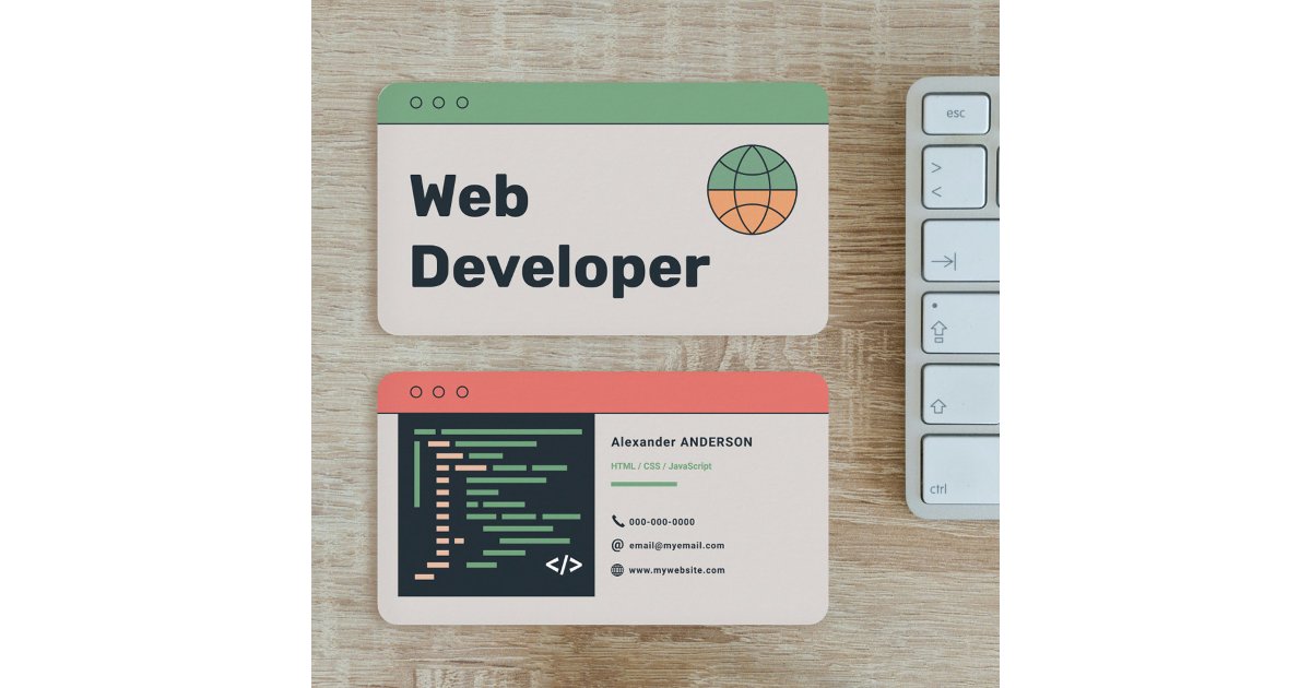 Web Developer Business Card | Zazzle