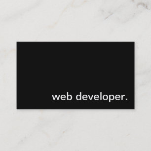 Web Developer Business Card