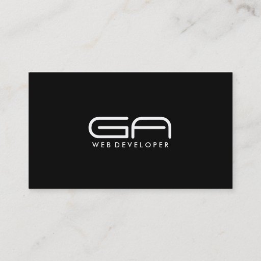 Customizable Web Developer - Business Cards