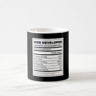 Web Developer Funny neutritunal Gift Coffee Mug