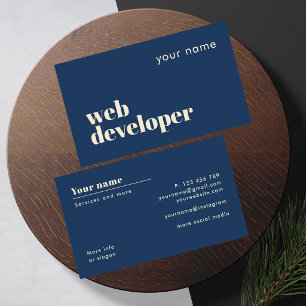 Web developer modern Business Card