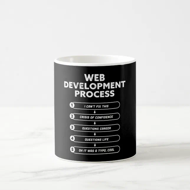 Web Development Process Coding Geek Gift Coffee Mug | Zazzle