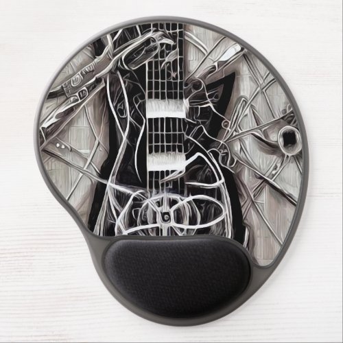 Web Guitar Gel Mouse Pad