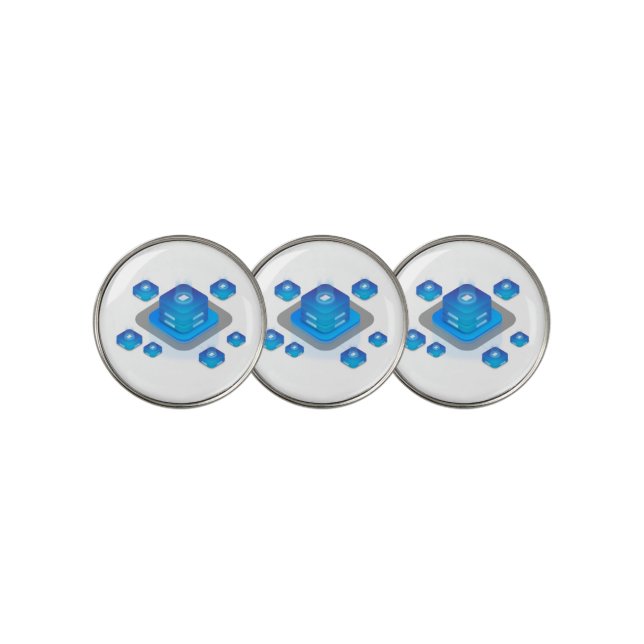  Web Hosting  Golf Balls Ball Marker (3 Up)
