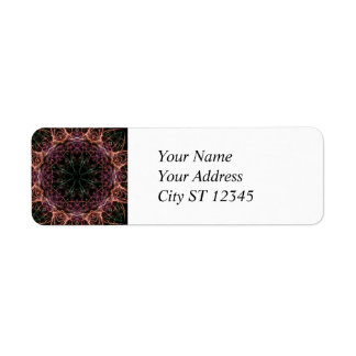 Web of Color Kaleidoscope Address Label