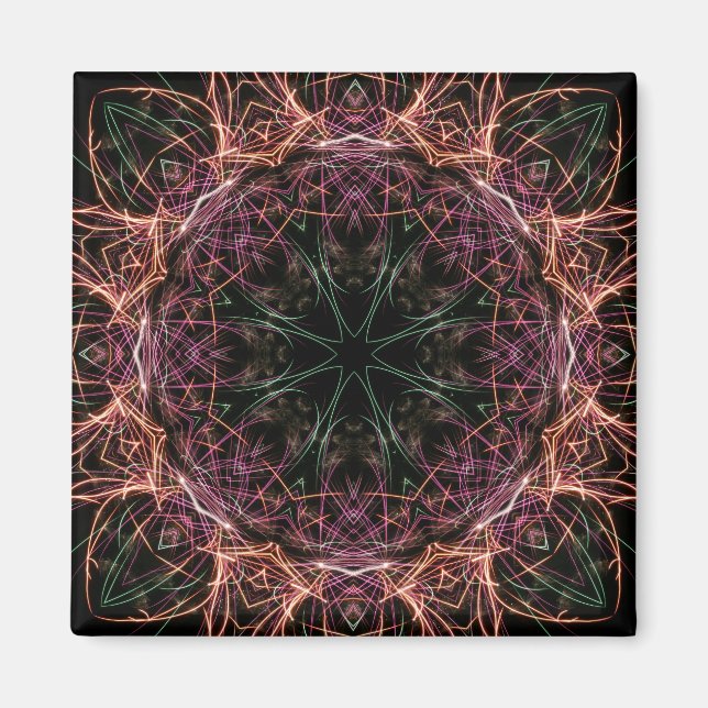 Web of Color Kaleidoscope Magnet (Front)