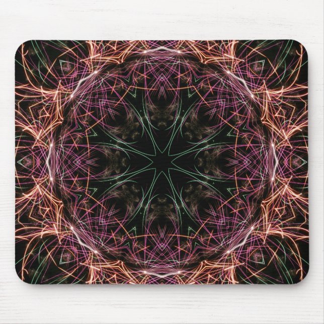 Web of Color Kaleidoscope Mousepad (Front)