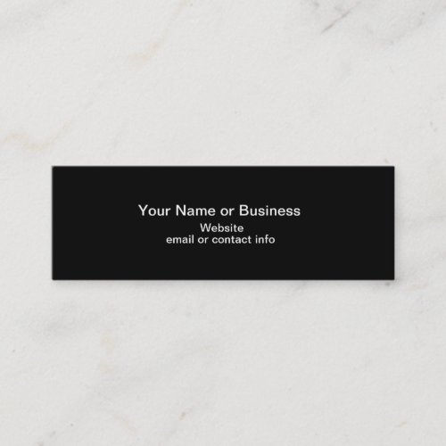 Web of Color Mini Bookmark Business Card
