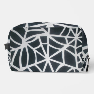 Web of Style: White and Black Spiderweb Print Bag