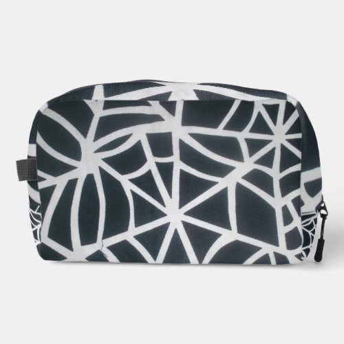 Web of Style White and Black Spiderweb Print Bag