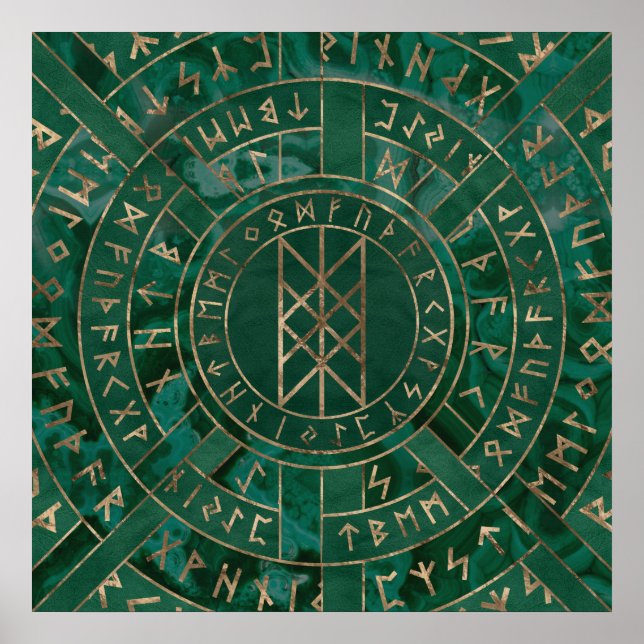 Web of Wyrd - Malachite, Leather and Gold Poster (Front)