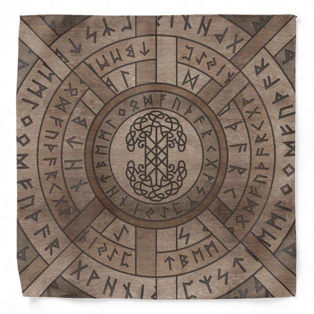 Web of Wyrd The Matrix of Fate and Tree of life Bandana (Front)
