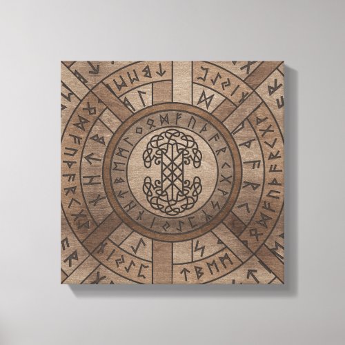 Web of Wyrd The Matrix of Fate and Tree of life Canvas Print