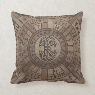 Web of Wyrd The Matrix of Fate and Tree of life Throw Pillow