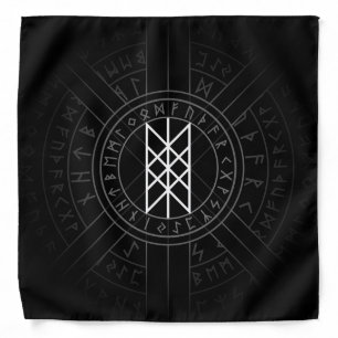 Web of Wyrd The Matrix of Fate- Black and White Bandana