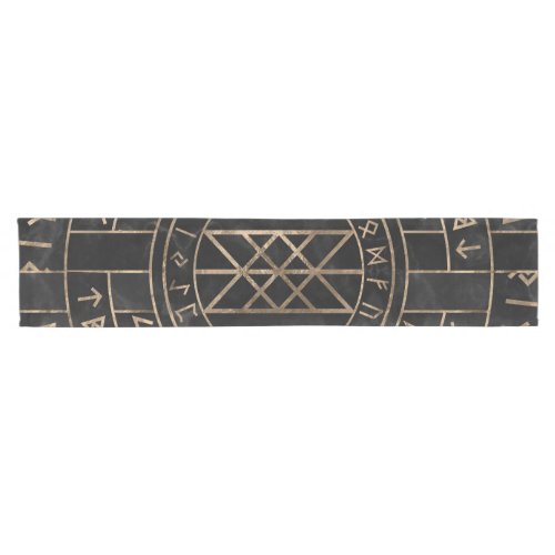 Web of Wyrd The Matrix of Fate_ Marble and gold Short Table Runner