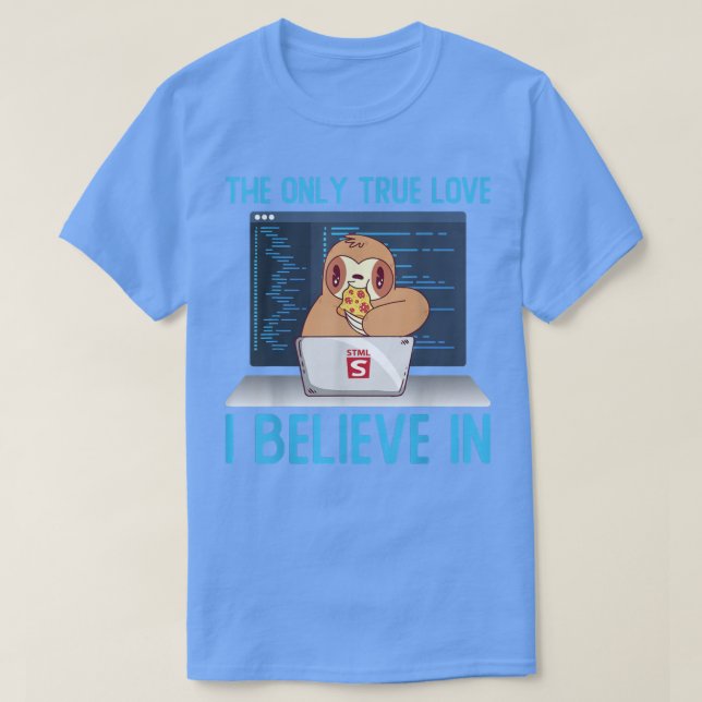 Web Programmer Software Developer Pizza Lover Slot T-Shirt (Design Front)