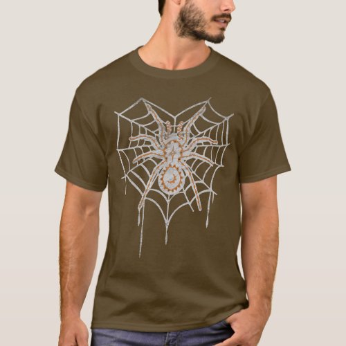 Web Spider Halloween Costumes Funny Tarantula Hall T_Shirt