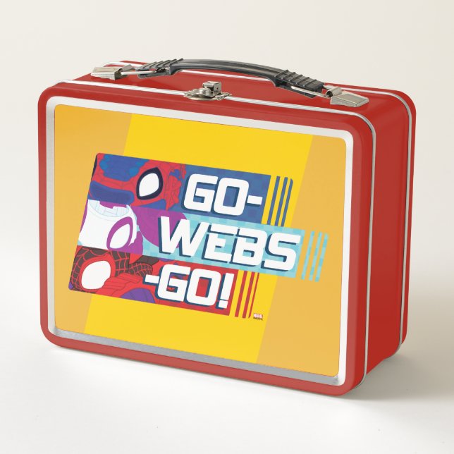 Web Squad Racers Go-Webs-Go! Metal Lunch Box (Front)