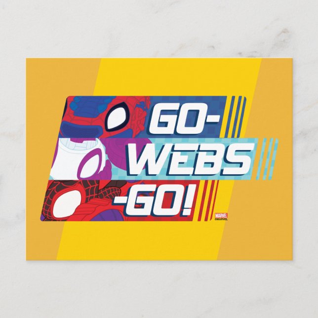 Web Squad Racers Go-Webs-Go! Postcard (Front)