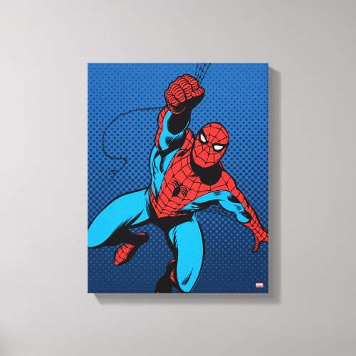 Web_Swinging Spider_Man Canvas Print