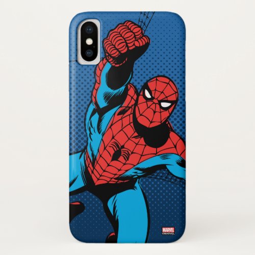 Web_Swinging Spider_Man iPhone X Case
