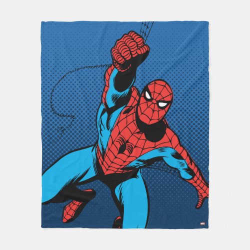 Web_Swinging Spider_Man Fleece Blanket