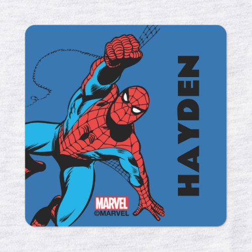 Web_Swinging Spider_Man Kids Labels
