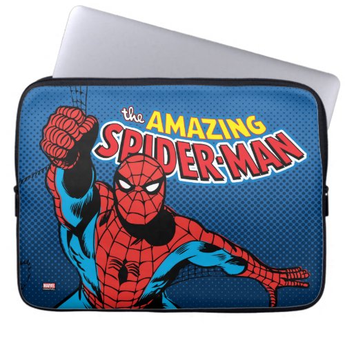 Web_Swinging Spider_Man Laptop Sleeve