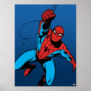 Web-Swinging Spider-Man Poster