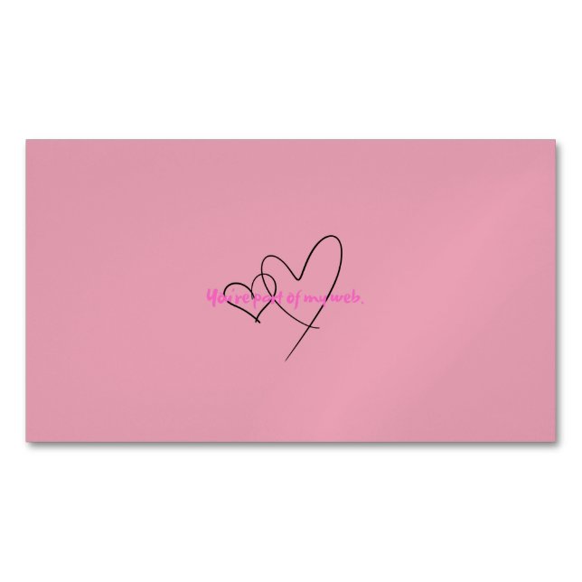 Web Within – Art of Hidden Strength Business Card Magnet (Front)