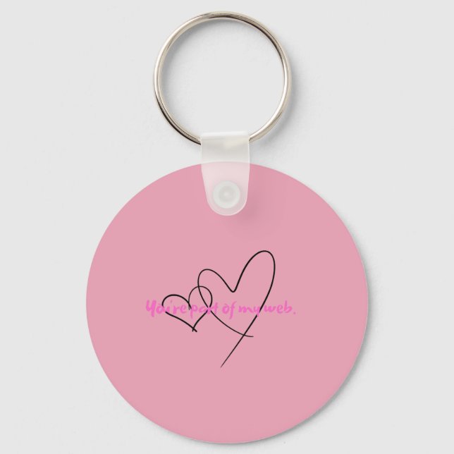 Web Within – Art of Hidden Strength Keychain (Front)