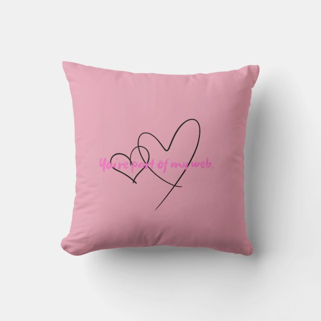 Web Within – Art of Hidden Strength Throw Pillow (Front)