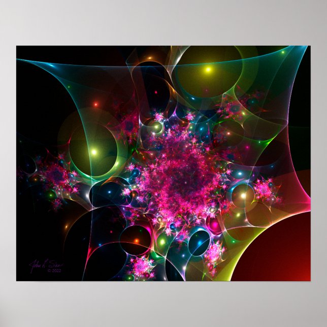 Webb04 20x16 Fractal Poster (Front)