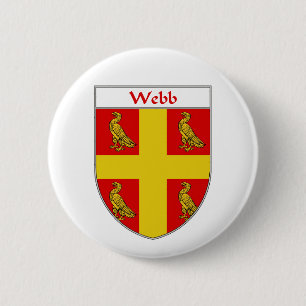 Webb Coat of Arms/Family Crest Button