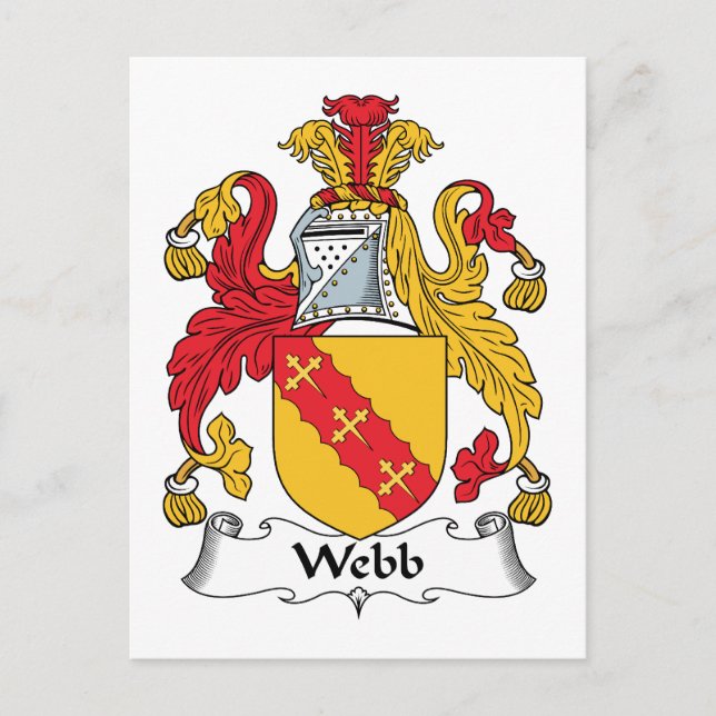 Webb Family Crest Postcard (Front)