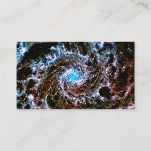Webb Rainbow Spiral Galaxy Business Card
