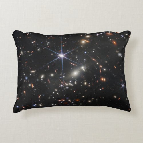 Webb Space Telescope science nasa universe star as Accent Pillow