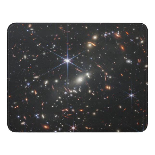 Webb Space Telescope science nasa universe star as Door Sign (Contemporary Front)