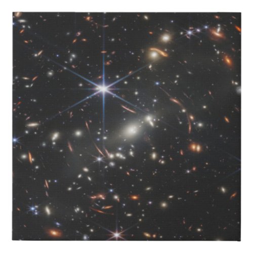 Webb Space Telescope science nasa universe star as Faux Canvas Print