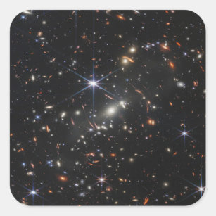 Webb Space Telescope science nasa universe star as Square Sticker
