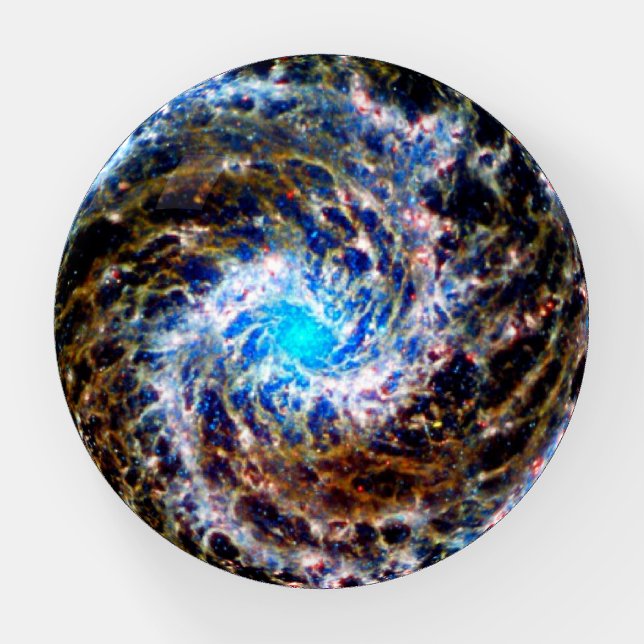 Webb Spiral Galaxy  Paperweight (Front)