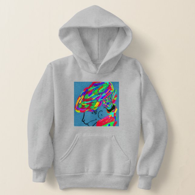 Webbed Scaled Fantasy Creature Hoodie (Laydown)
