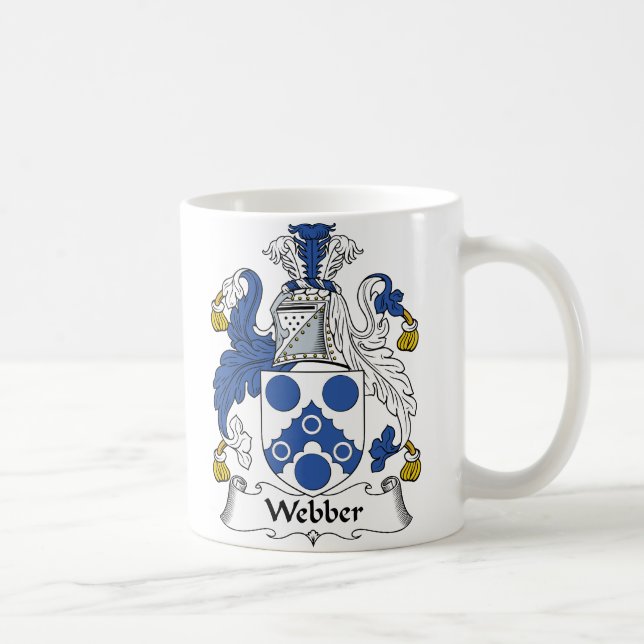 Webber Family Crest Coffee Mug (Right)