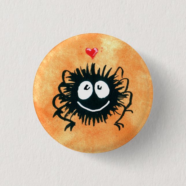 Webber the Spider Loves Halloween! Button (Front)