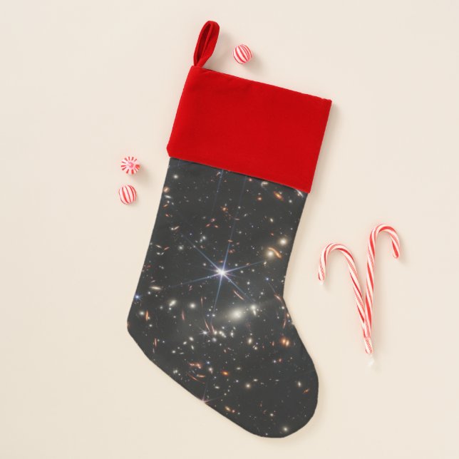 Webb's First Deep Field View of the Universe  Christmas Stocking (Front)