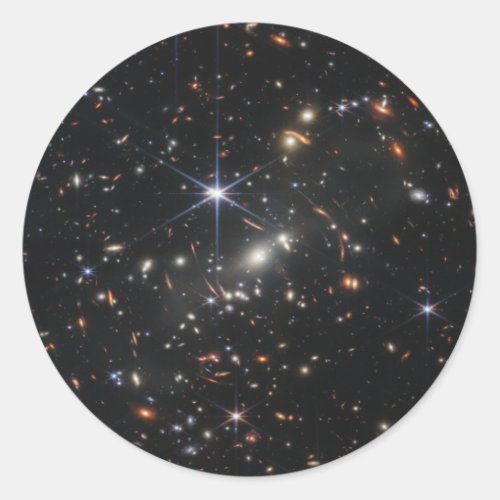 Webbs First Deep Field View of the Universe  Classic Round Sticker