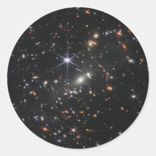 Webb's First Deep Field View of the Universe Classic Round Sticker