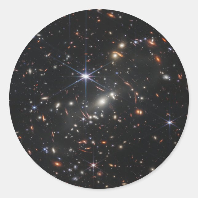 Webb's First Deep Field View of the Universe  Classic Round Sticker (Front)